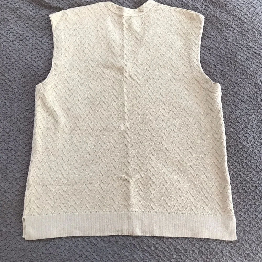 Stunning vintage long sweater and vest set with a chevron knit pattern. EUC - Picture 14 of 16